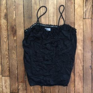 *NWT* ONE STEP UP Black Lace Tank Top
